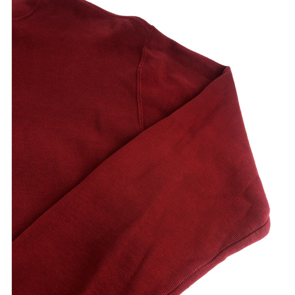 Orvis Men's Shirt Long Sleeve Pullover 1/4 Zip Sweater Red Heavyweight Large - Picture 13 of 15